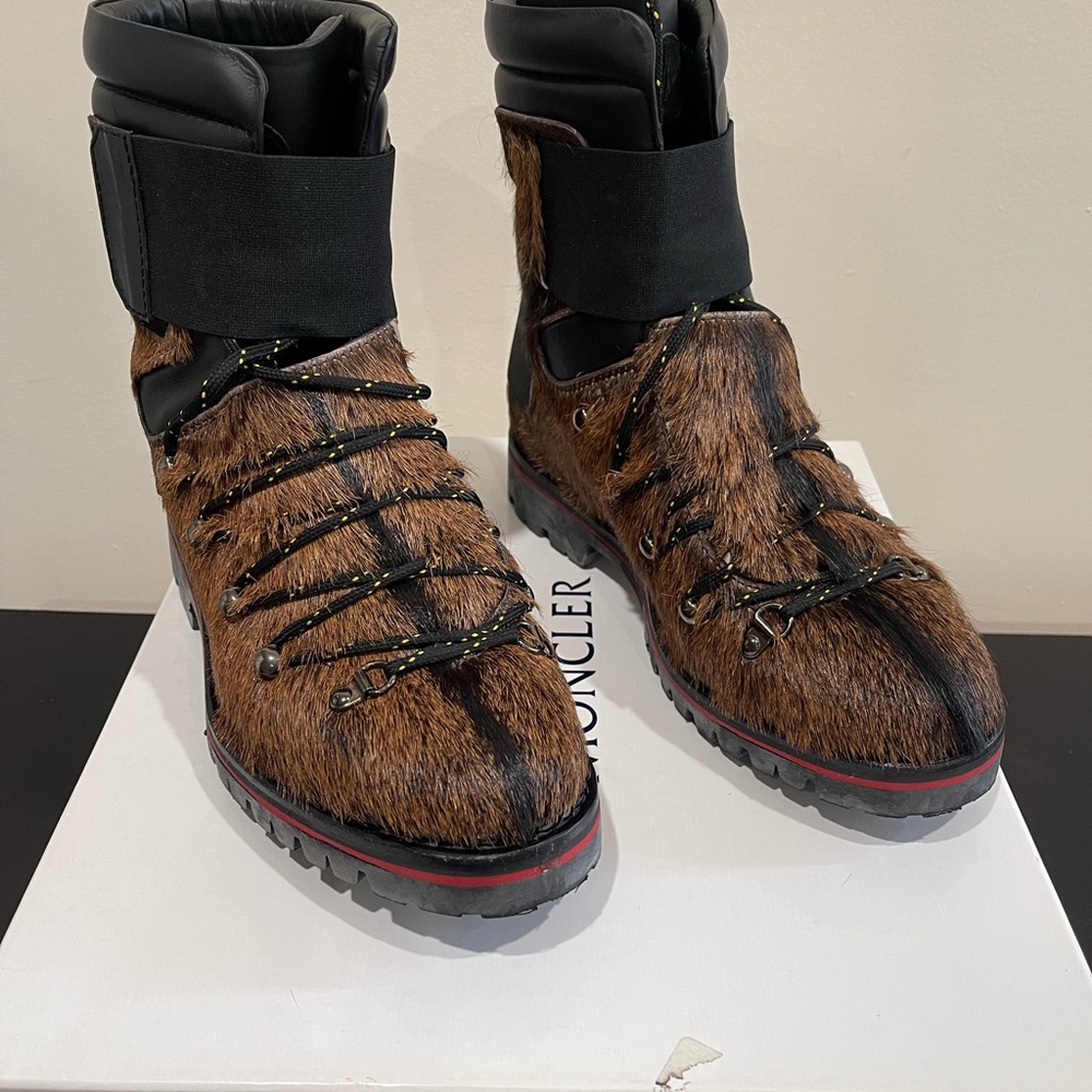 Moncler pony hair boots